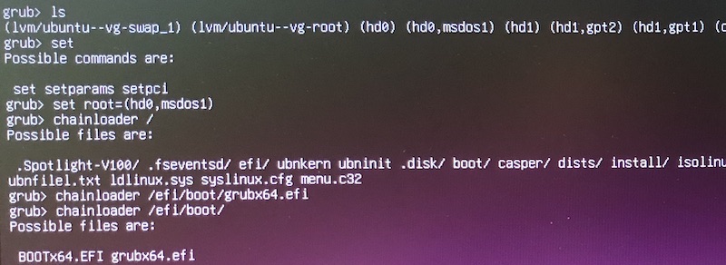 install grub on usb to boot hard drive