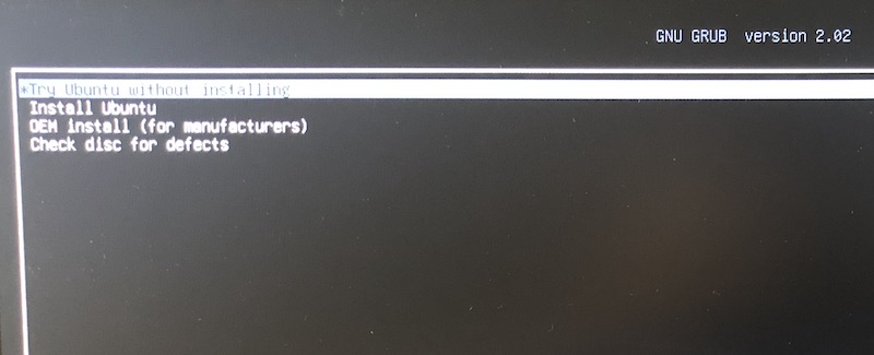 ubuntu install grub on usb